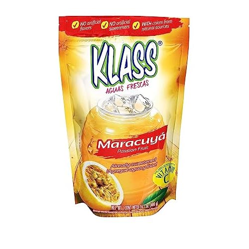 Klass Drink Mix Passion Fruit Maracuya 14.1 Ounce, Pack of 1